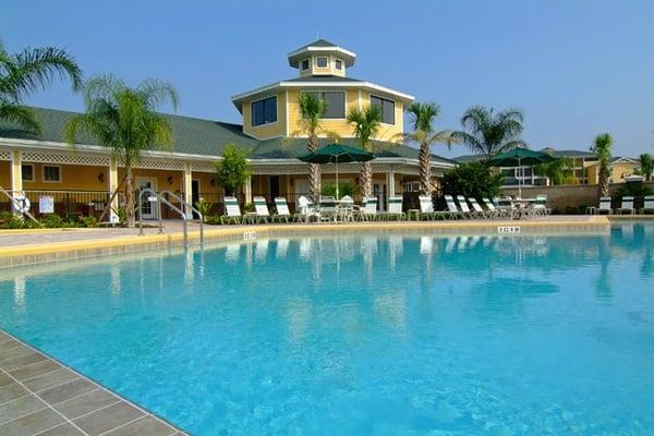 Our sparkling clubhouse and pool