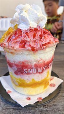 Mango & Strawberry Bingsoo *