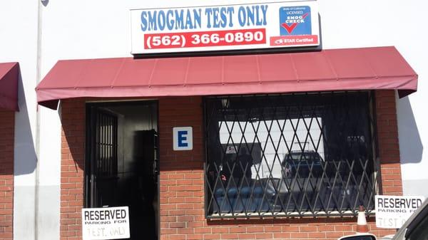 Smogman Test Only Center