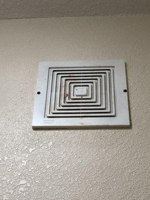 Vent in bathroom.