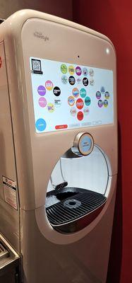 A cool digital drink machine.