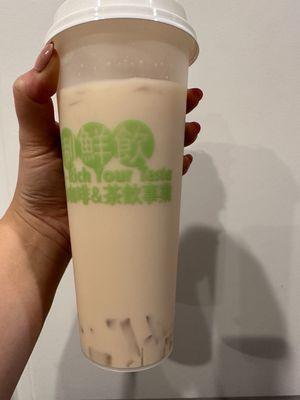 Original milk tea with lychee jelly