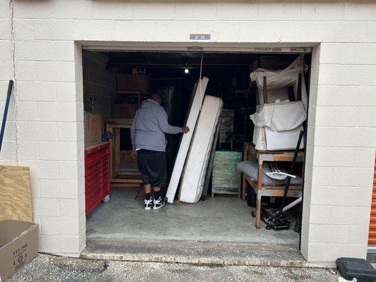 Storage unit we packed for a client In west ashely