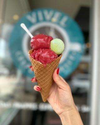 Vivel's Sorbet Waffle Cone.