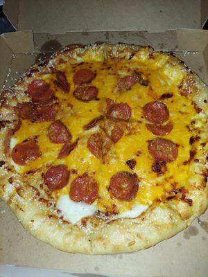 This is supposed to be a Pretzel Crust Pizza! I've ordered Pretzel Crust pizzas since they came out is 2014...this is NOT a Pretzel Crust