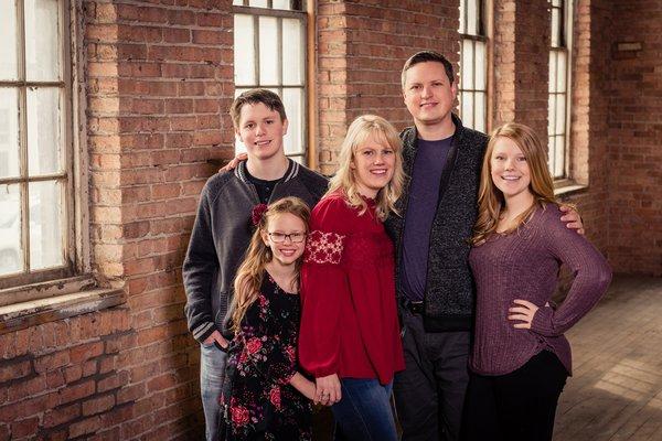 Family holiday portraits