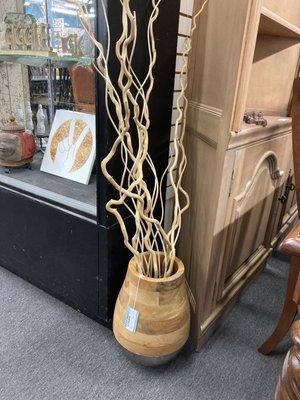 Fancy wooden vase with artistic branches only $26.