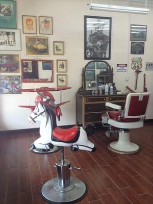 Take a stroll down memory lane, get your haircut in an old-fashioned American Barbershop.