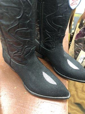 My new boots! Stingray. So happy.