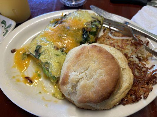 Vegetable Omelet plate