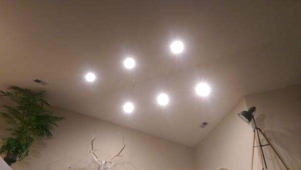 LED can light installation.