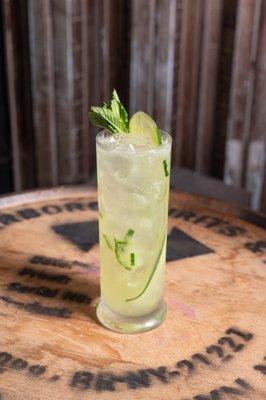 The Ray Gun Tequila, Elderflower, Absinthe, cucumber and orange bitters