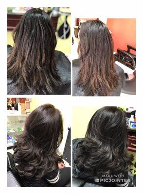 Color/cut& Blow dry By Huma khan