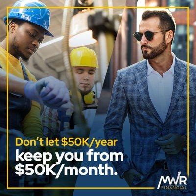 "Don't let a small salary limit your potential - make 50k a month with just 50k a year!"