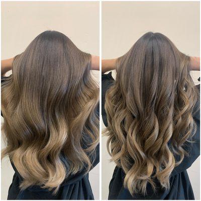 Beige blonde ombré balayage. Took 8.5hrs