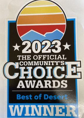 Voted Beat of Desert 2023