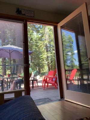 Picture of outside the Paul Bunyan resort in Lake Almanor. Great B & B.  Near the lake. We stayed at the Barn. Perfect weekend