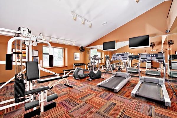 Work out at the new 24-hour fitness center