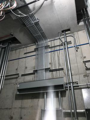 Conduit trough install