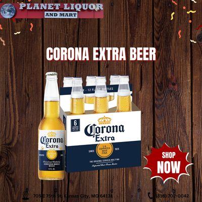 Corona Beer is now available at Planet Liquor & Mart! This refreshing and smooth beer is perfect for any occasion, whether you're relaxing