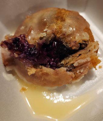 Blueberry cream cheese fried pie.