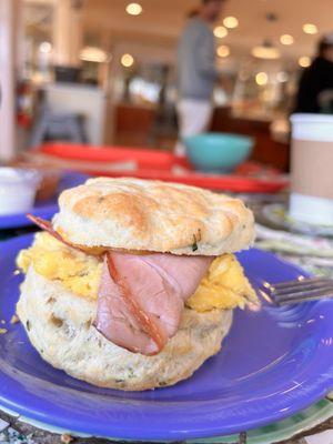 Breakfast Biscuit with Ham