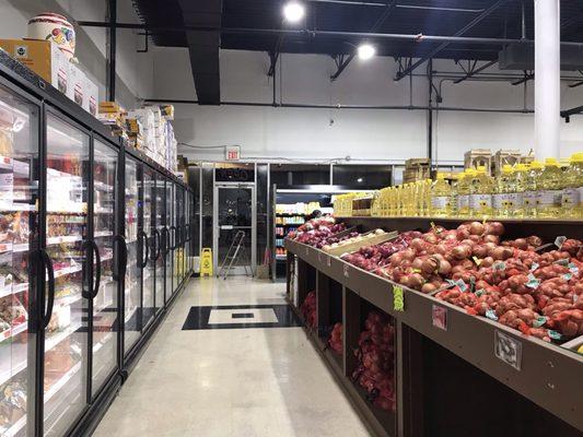 Veggies and frozen food