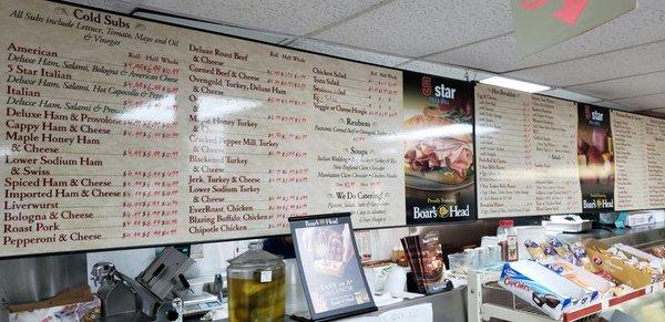 Menu board