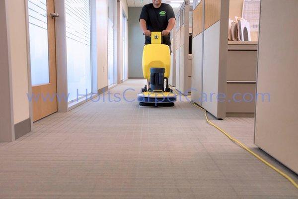 Regular cleaning of your office space adds years to the life of your carpeting.