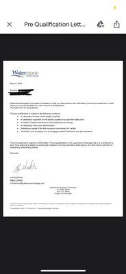 Approval letter check date