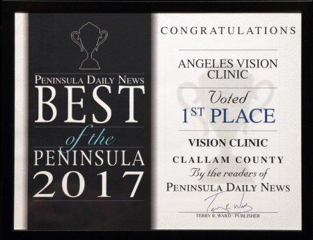 Thank-you for voting us best vision clinic on the Peninsula two years in a row!