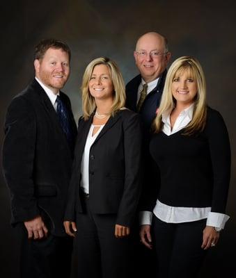 The Humes Ward Team at Rector Hayden Realtors: Jody Moore, Dicksie Ward, David Humes, and Julie Hacker