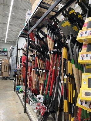 A lot of garden tools!