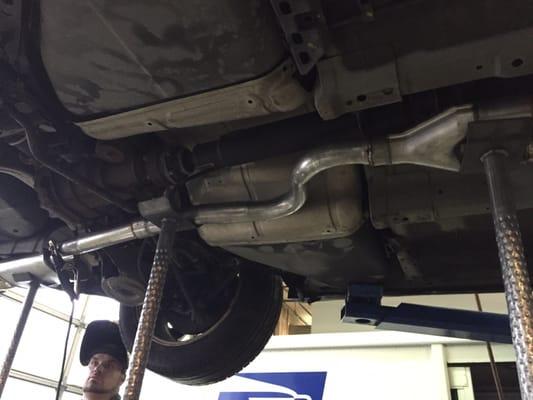 Brand new exhaust system