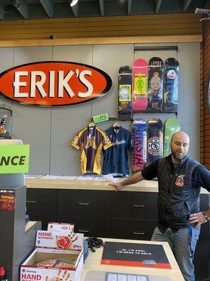 Mike the great manager at Erik's who helped me!