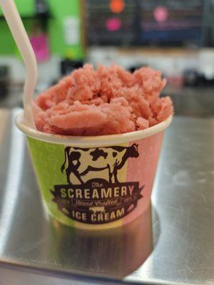 Strawberry Banana Sorbet