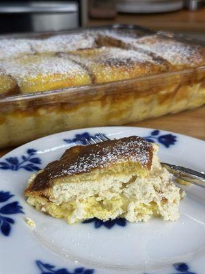 Eggnog stuffed French Toast!