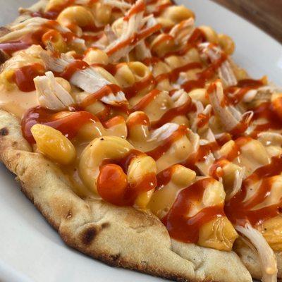 Chicken Macaroni Flatbread