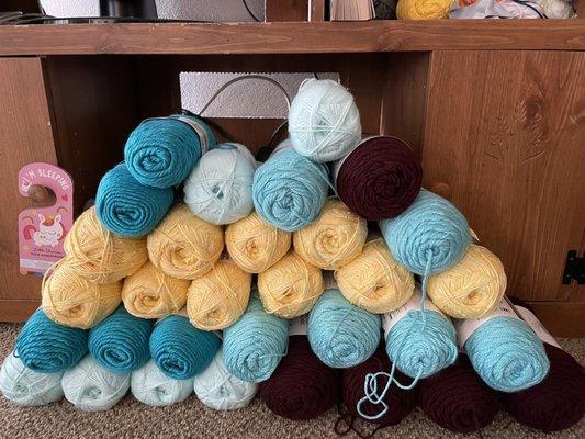 My yarn haul-my happy place.