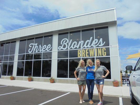 Megan, Carrie and Amanda welcome you to Three Blondes Brewing.  A Gathering Place Like NO OTHER!