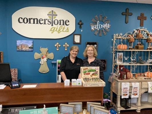 Cornerstone Gifts, where all proceeds support our outreach efforts.