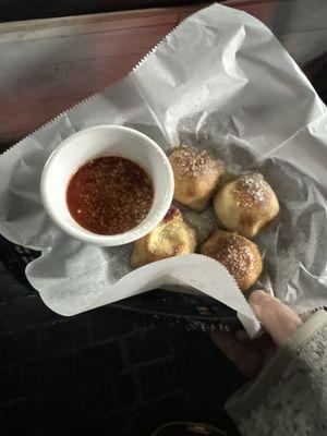 Pepperoni rolls.