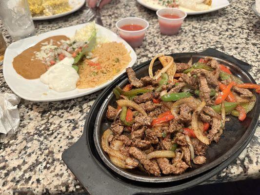 Steak fajitas