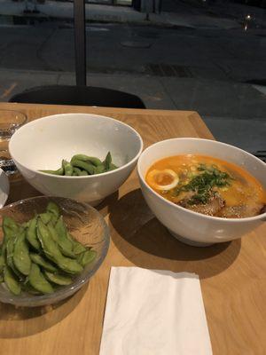 Miso soup & edamame