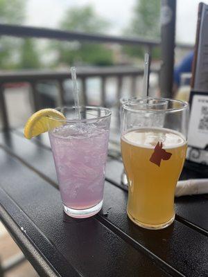 lavender haze drink and beer!