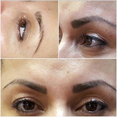 Beautiful brows, Wake up in your makeup! Receive free or discounted procedures. 702 247 8551