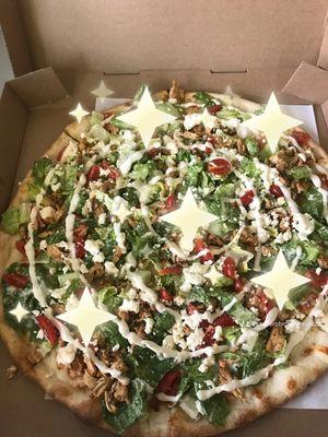 Chiken Greek Salad Pizza