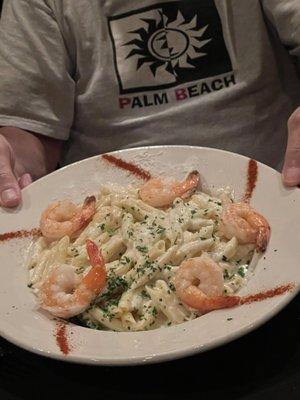 Alfredo with shrimp