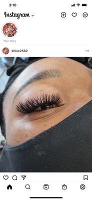 Eyelashes extensions