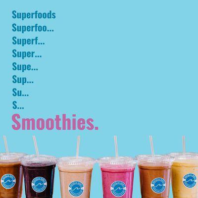 Our new Superfood Smoothies are here and amazing!